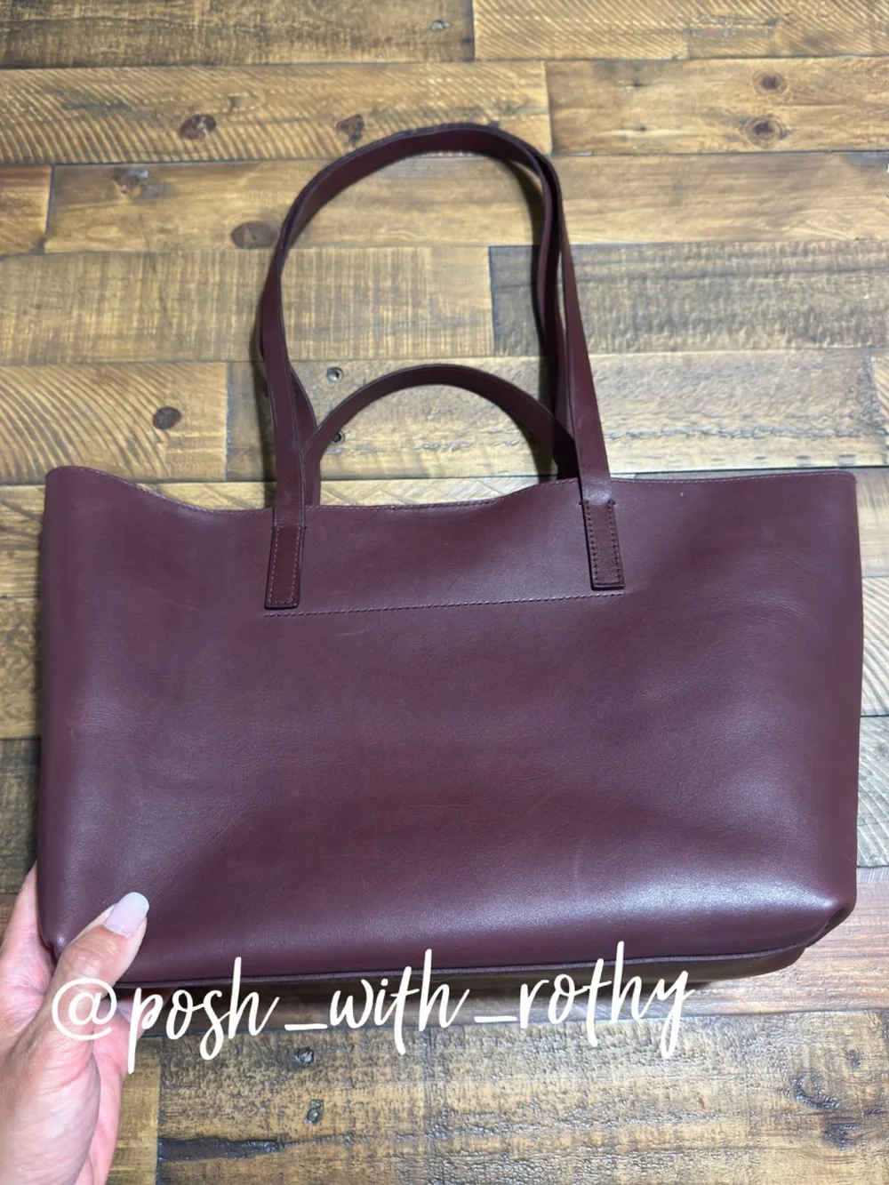 Madewell Medium Essentials Leather East/West Tote